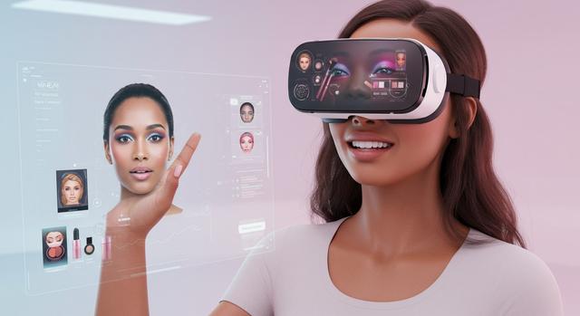 Virtual reality makeup tutorials by celebrity influencers