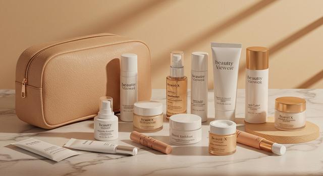 Beauty X travel influencer skincare essentials for jet-setters